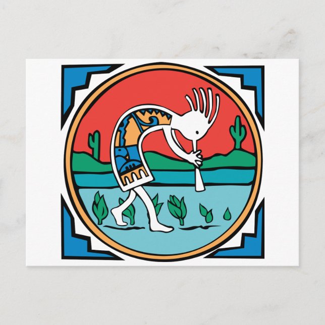 Kokopelli Color Postcard (Front)