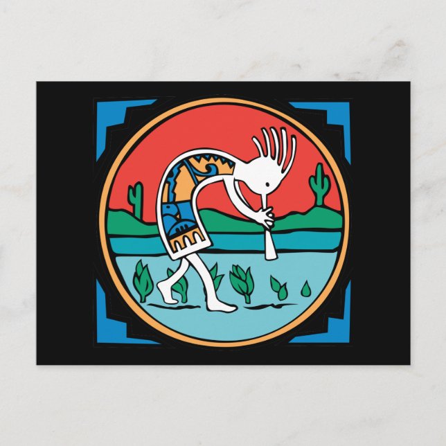 Kokopelli Color Postcard (Front)
