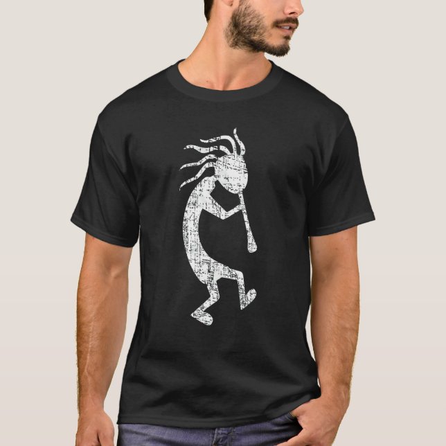 Kokopelli Cool Native American T-Shirt (Front)