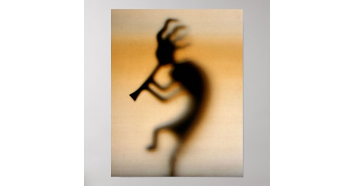 Kokopelli Deity Of Good Times Poster Zazzle