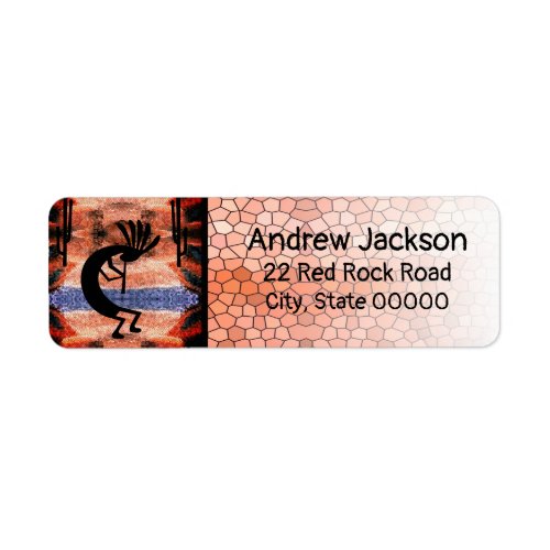 Kokopelli Desert Landscape Return Address Label