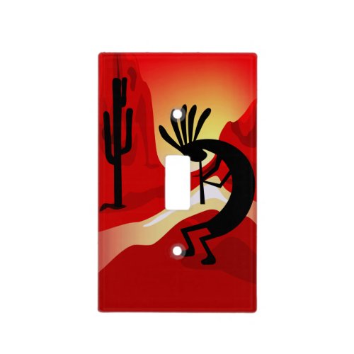 Kokopelli Desert Sunset Light Switch Cover