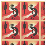 Kokopelli Desert Sunset Southwest Fabric
