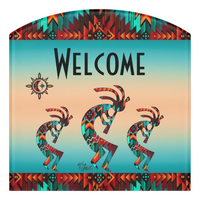 Kokopelli Door Sign (Contour Front)