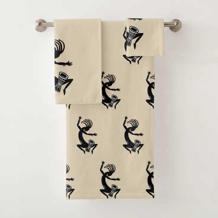 kokopelli bath towels