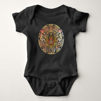 Kokopelli Duo - Man In The Maze - Dreamcatcher 1 Baby Bodysuit