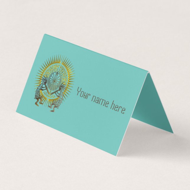 Kokopelli Duo - Man In The Maze - Sun 1 Business Card (Front)