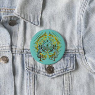 Kokopelli Duo - Man In The Maze - Sun 1 Button