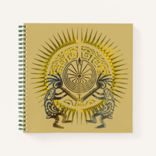 Kokopelli Duo - Man In The Maze - Sun 1 Notebook