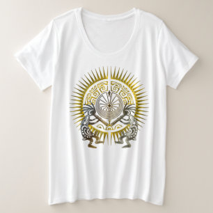 Kokopelli Duo - Man In The Maze - Sun 1 Plus Size T-Shirt