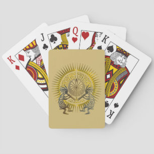 Kokopelli Duo - Man In The Maze - Sun 1 Poker Cards