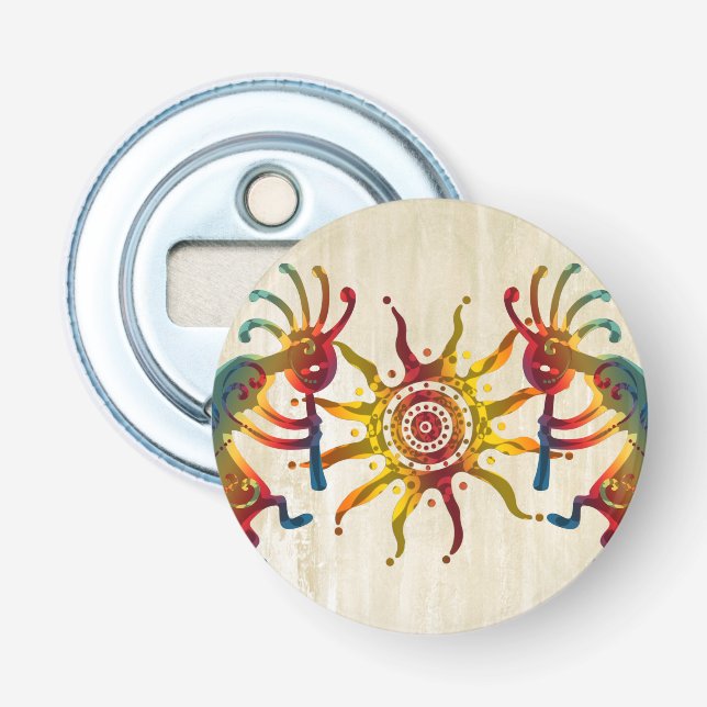 KOKOPELLI DUO SUN + your ideas Bottle Opener (Front)