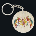 KOKOPELLI DUO SUN your ideas Keychain<br><div class="desc">Spirit Symbol Design by EDDA Fröhlich / EDDArt | Kokopelli is a fertility deity, usually depicted as a humpbacked flute player who has been venerated by some Native American cultures in the Southwestern. He is a trickster god and represents the spirit of music. | You miss other colors or products...</div>