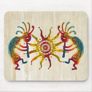 KOKOPELLI DUO SUN + your ideas Mouse Pad