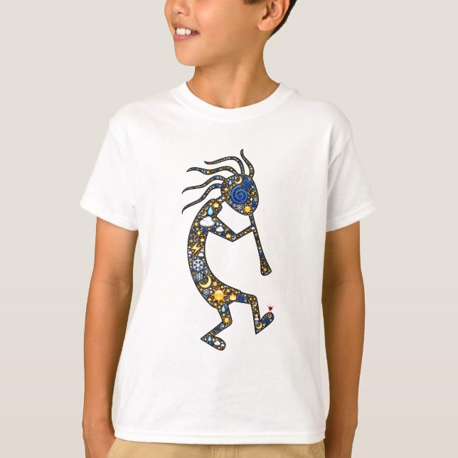 Kokopelli emoji art, by Built4Love T-Shirt (Front)