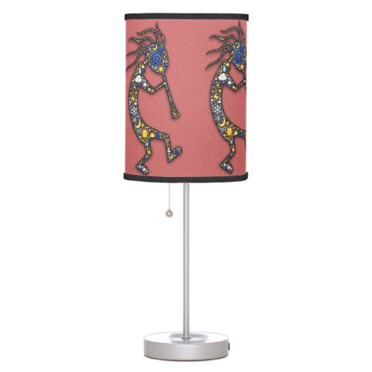 KOKOPELLI,  FERTILITY DEITY, HOPI, ETHNIC DANCE TABLE LAMP (Right)