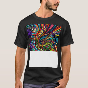 Kokopelli flute player colorful music themed art T-Shirt