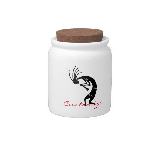 Kokopelli flute player Thunder_Cove Candy Jar