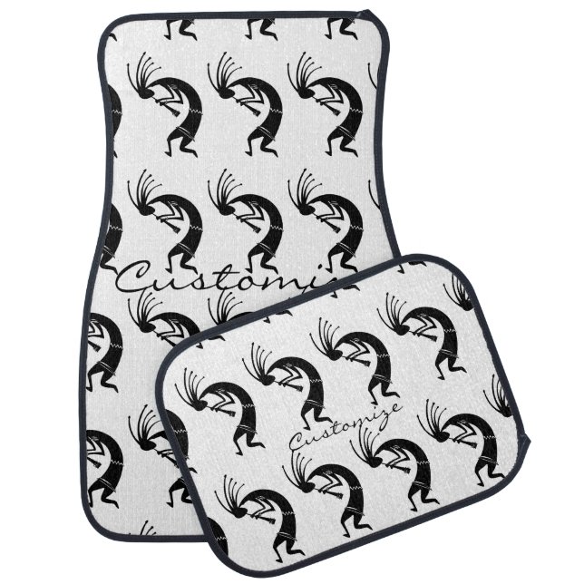 Kokopelli flute player Thunder_Cove Car Floor Mat (Set)