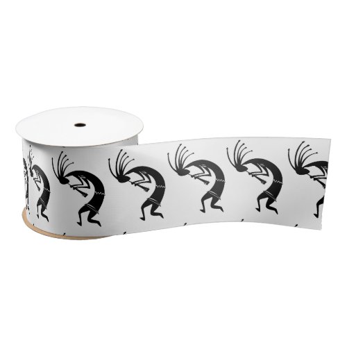 Kokopelli flute player Thunder_Cove Satin Ribbon