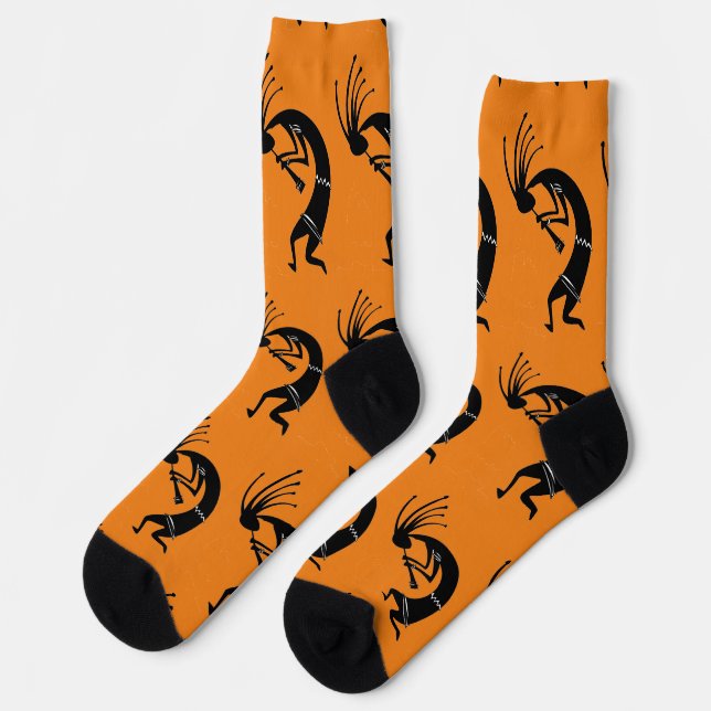Kokopelli flute player Thunder_Cove Socks (Left)