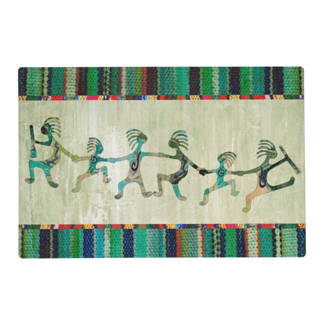 KOKOPELLI funny familiy + your ideas Placemat (Front)
