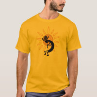 Kokopelli Gold Mens Tshirt
