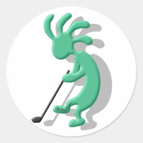Kokopelli Golf Classic Round Sticker
