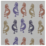 Kokopelli Group of Flute Playing Figures Fabric