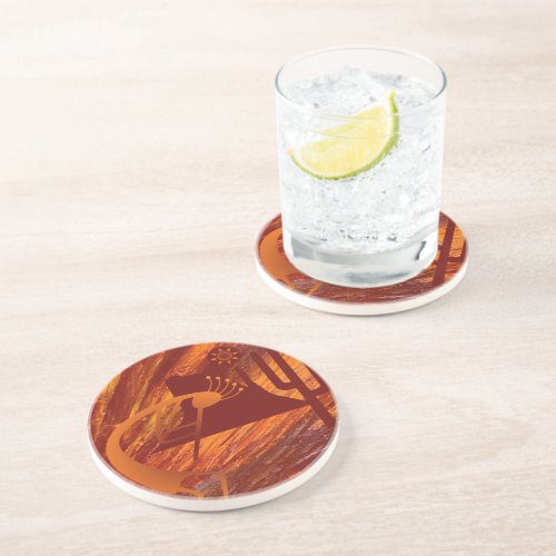 Kokopelli Heat Drink Coaster