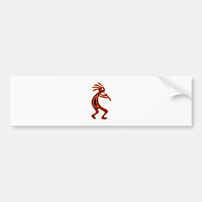 Kokopelli Indianer Native American Bumper Sticker (Front)