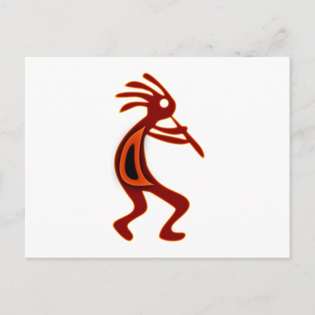 Kokopelli Indianer Native American Postcard (Front)