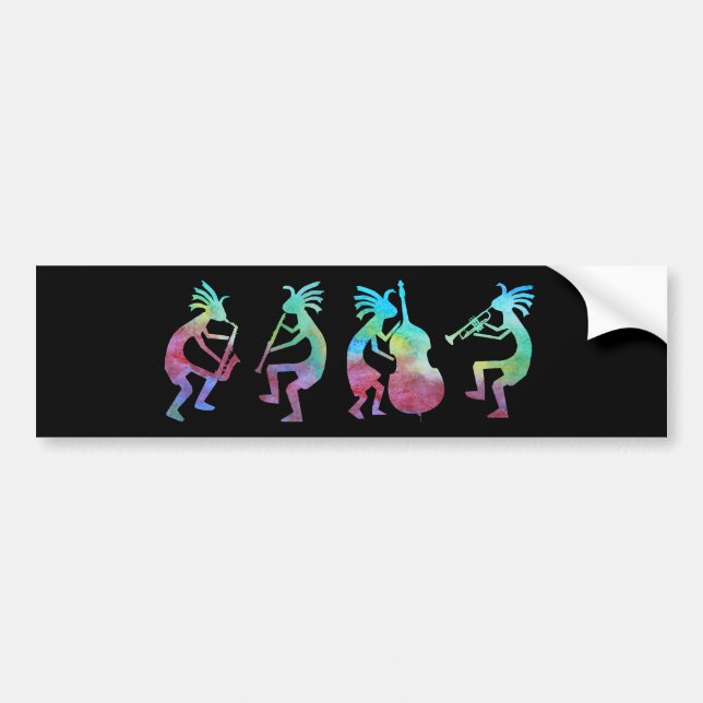 Kokopelli Jazz Quartet Bumper Sticker (Front)