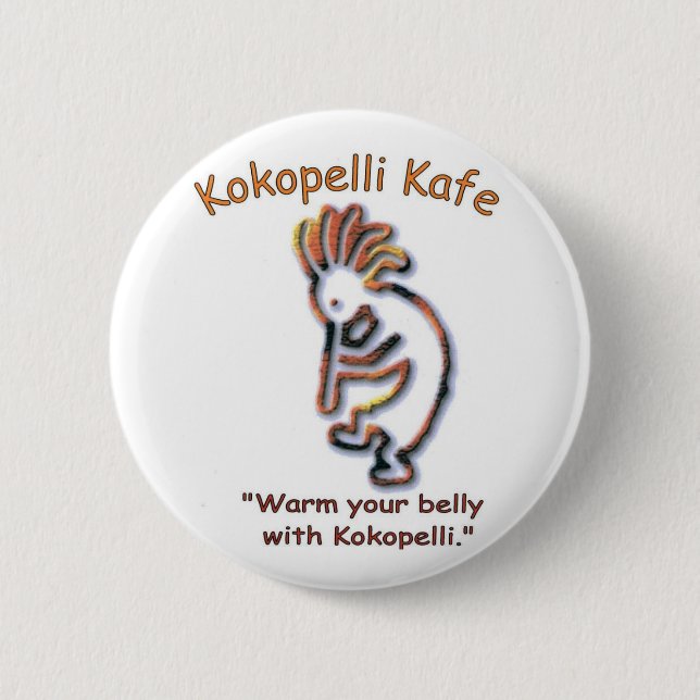 Kokopelli Kafe button (Front)