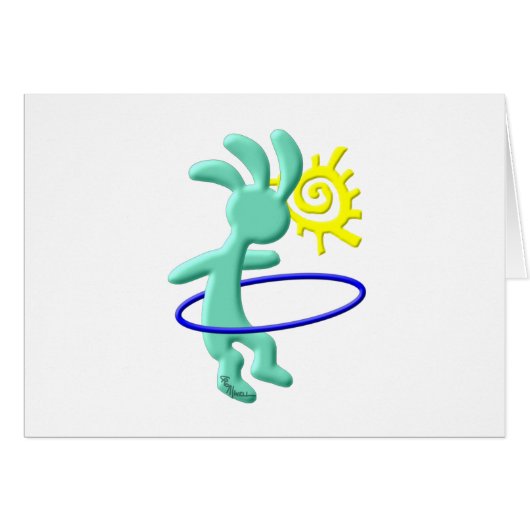 Kokopelli Kids Hula Hoop Cards (Front Horizontal)