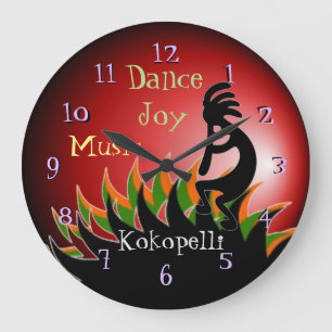 Kokopelli Large Clock