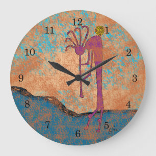 Kokopelli Large Clock