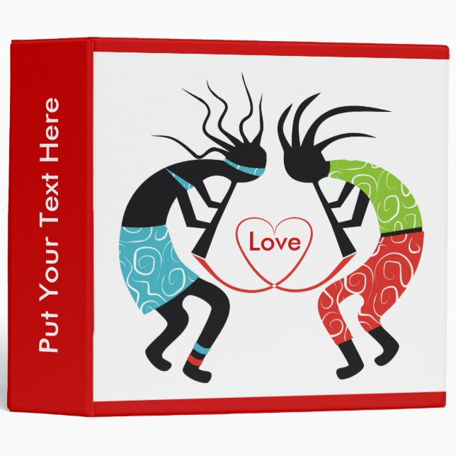 Kokopelli Love Binders (Front/Spine)