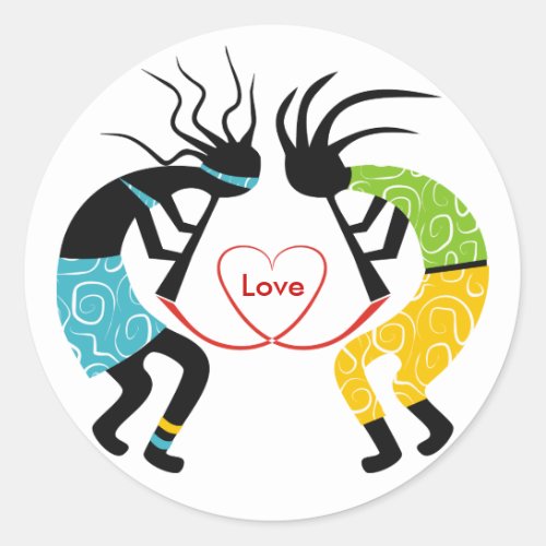 Kokopelli Love Stickers