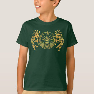 KOKOPELLI / MAN IN THE MAZE gold + your ideas T-Shirt