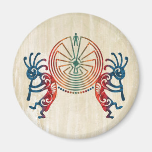 KOKOPELLI / MAN IN THE MAZE + your ideas Magnet