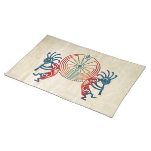 KOKOPELLI / MAN IN THE MAZE + your ideas Placemat