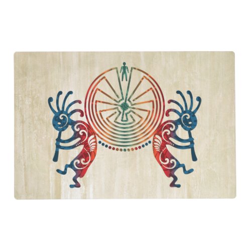 KOKOPELLI  MAN IN THE MAZE  your ideas Placemat