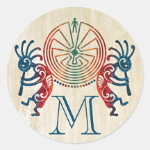 KOKOPELLI / MAN IN THE MAZE + your monogram