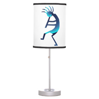 Kokopelli Man Jams - Blue Sea Table Lamp