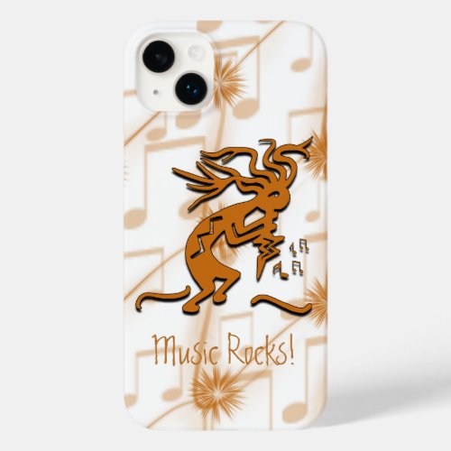 Kokopelli Merrymaker Musician With Musical Notes Case_Mate iPhone 14 Plus Case