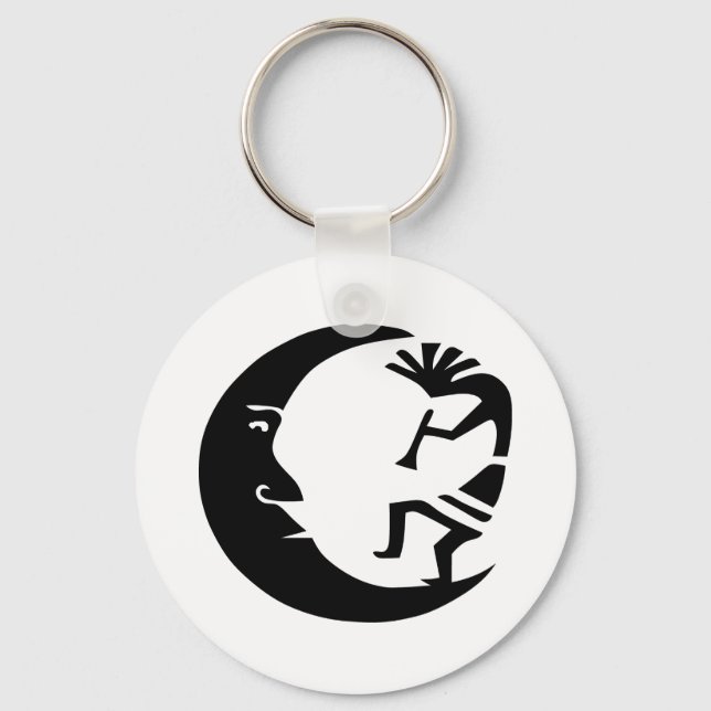 Kokopelli Moon Keychain (Front)