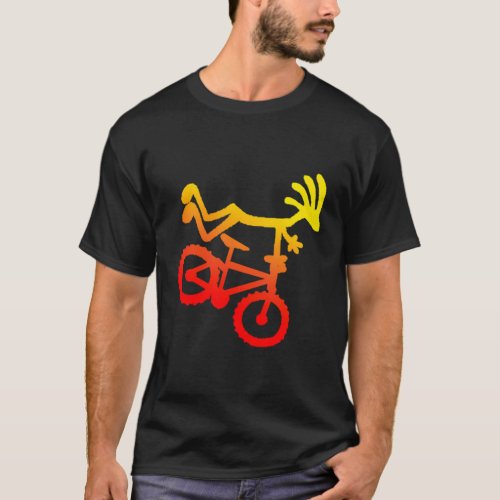 Kokopelli Mountain Biking Sunset T_Shirt