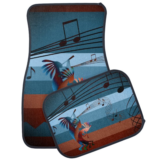 Kokopelli Music 2 Car Floor Mat (Set)