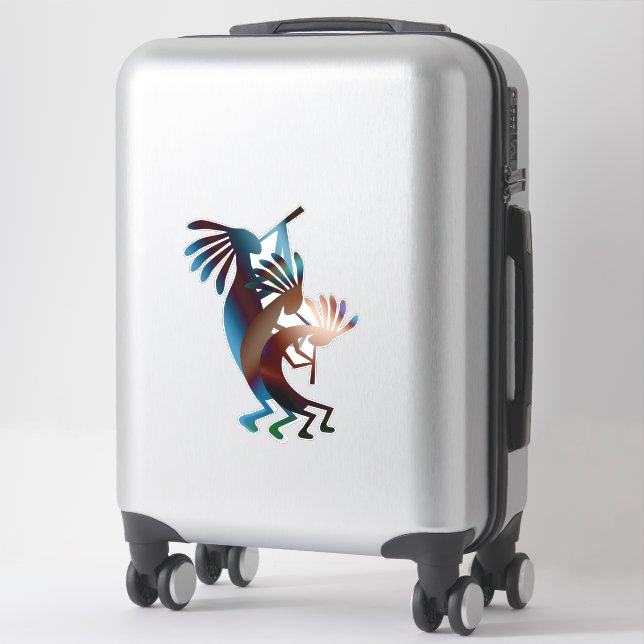 Kokopelli Music Vinyl Sticker (Suitcase)
